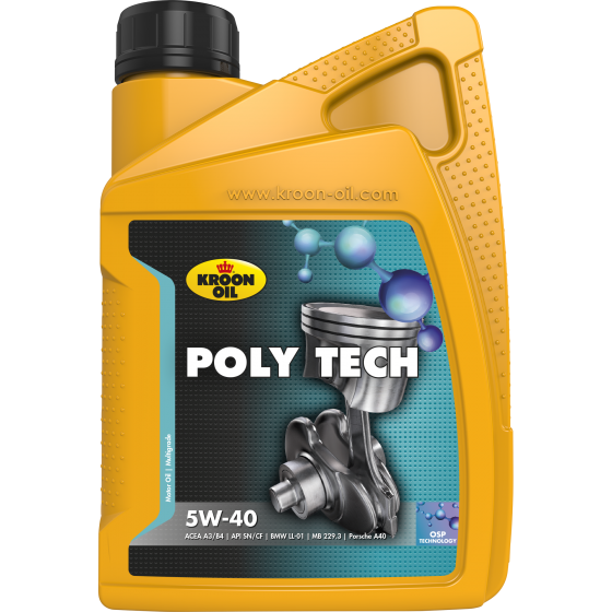Моторное масло KROON-OIL POLY TECH 5W-40, 1л